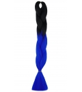 S2-50 Czarny - Ciemny Niebieski "QUEEN Braids" - Włosy Syntetyczne Magfactory