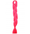 S1-6 Techno Neon Różowy "QUEEN Braids" - Włosy Syntetyczne Magfactory