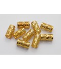 Obrączki Złote - Metalowe Koraliki Do Włosów 10 sztuk