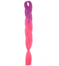 S2-60 Fuchsia - Neonowy Różowy "QUEEN Braids" - Włosy Syntetyczne Magfactory