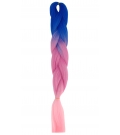 S3-92 Niebieski - Purpura - Różowy "QUEEN Braids" - Włosy Syntetyczne Magfactory